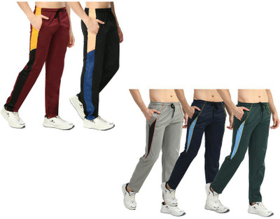Indistar Solid Men Multicolor Track Pants