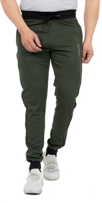 GEE 5 Self Design Men Olive Track Pants