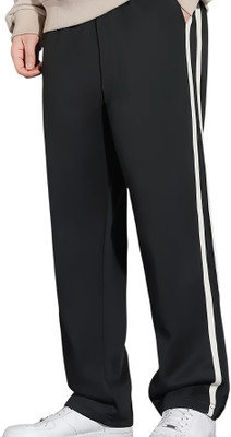 TRUFFLEGUM Loose Fit Women Black Trousers