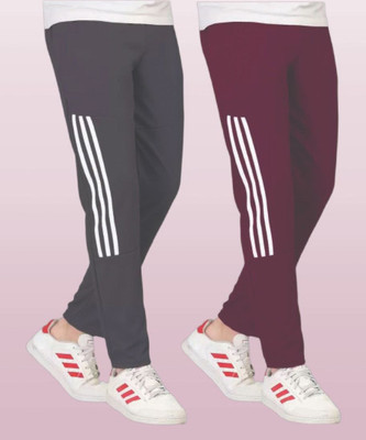 CLOTVIN TREND Striped Men Grey Track Pants