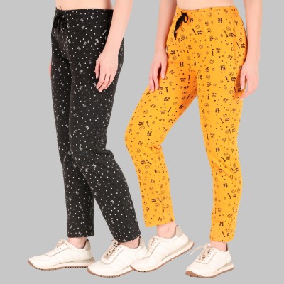 Kiba Retail Printed Women Multicolor Track Pants