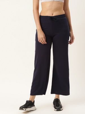 Femea Solid Women Blue Track Pants