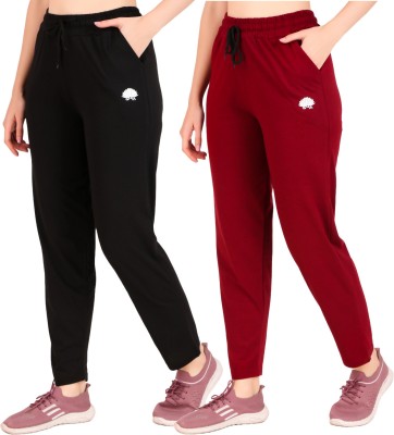 GAA Solid Women Black Track Pants