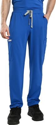 Thermaissance Solid Men Light Blue Track Pants