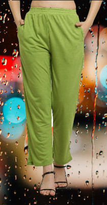 CANIDAE Regular Fit Women Light Green Trousers