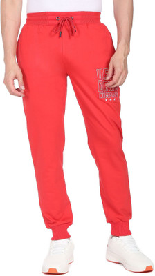 U.S. POLO ASSN. Printed Men Red Track Pants