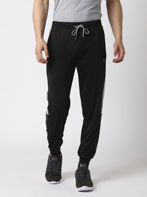 ESTRO Solid Men Black Track Pants