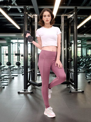 Hypnotex Solid Women Pink Track Pants