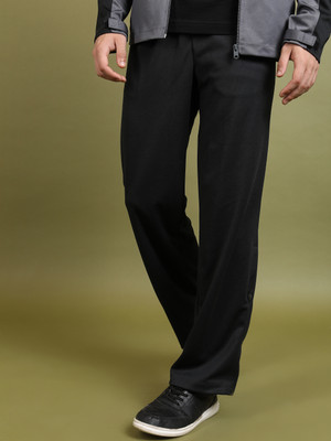 HIGHLANDER Solid Men Black Track Pants