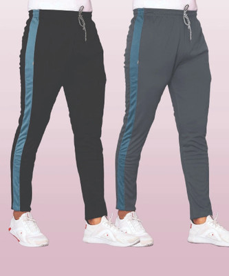Avira Enterprisse Colorblock Men Grey Track Pants