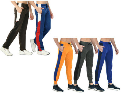 IndiWeaves Solid Men Multicolor Track Pants