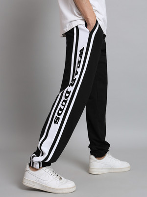 WEARDUDS Self Design Men White Track Pants
