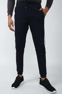 VAN HEUSEN Printed Men Black Track Pants