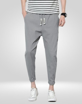 Reya Solid Men Grey Track Pants