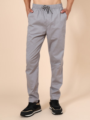 V-MART Solid Men Grey Track Pants