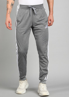 ADIDAS Striped Men Black Track Pants