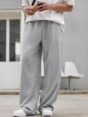 POSU TRENDZ Solid Men Grey Track Pants