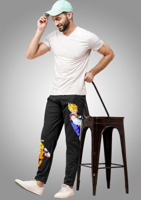 FTX Printed Men Black Track Pants