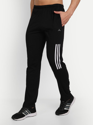 Zeffit Solid Men Black Track Pants
