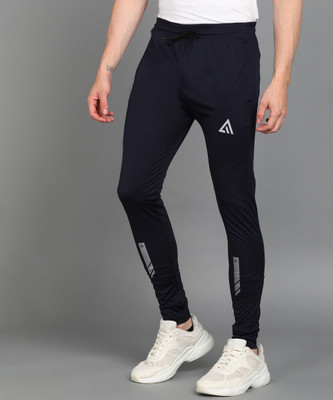 Adrenex Solid Men Dark Blue Track Pants
