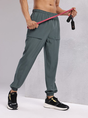HRX by Hrithik Roshan Solid Men Green Track Pants