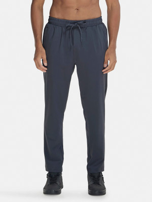JOCKEY MV25 Recycled Microfiber Elastane Stretch Solid Men Grey Track Pants