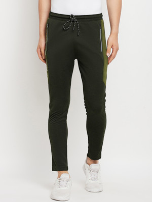 DUKE Solid Men Green Track Pants