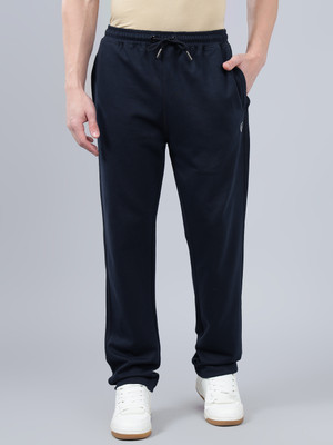 CANTABIL Solid Men Dark Blue Track Pants