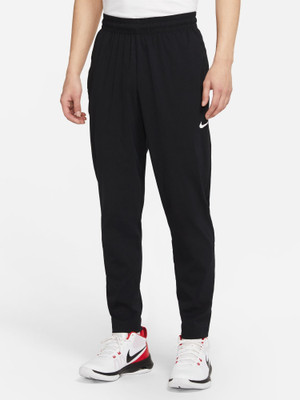 NIKE DNA Woven Basketball Solid Men Black Track Pants