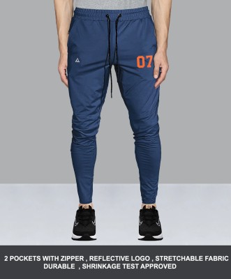 AVOLT Solid Men Blue Track Pants