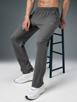 TECHNOSPORT Solid Men Olive Track Pants