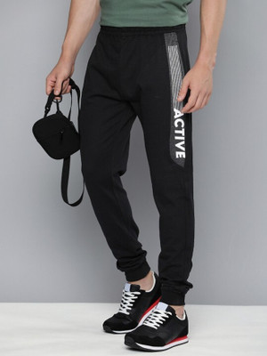 HRX by Hrithik Roshan Graphic Print Men Black Track Pants
