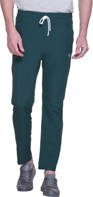 Leebonee Solid Men Dark Green Track Pants