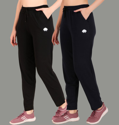 GAA Solid Women Black, Dark Blue Track Pants