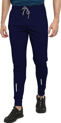 PS Traders Solid Men Dark Blue Track Pants