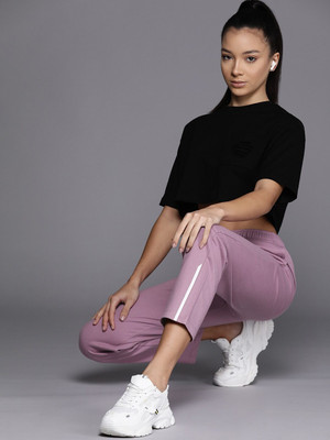 HRX by Hrithik Roshan Solid Women Red Track Pants