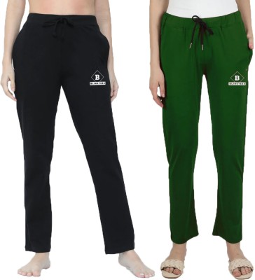 BLINKTEES Solid Women Black, Dark Green Track Pants