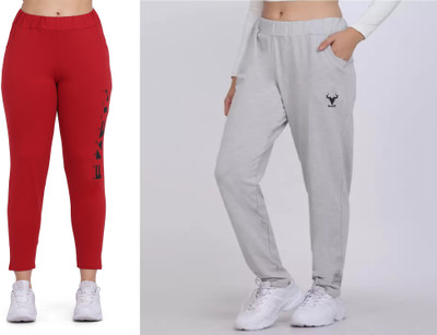 Clothmaster Solid, Printed Women Black Track Pants