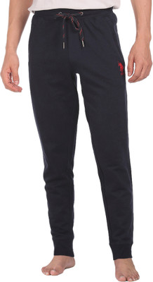 U.S. POLO ASSN. Solid Men Blue Track Pants