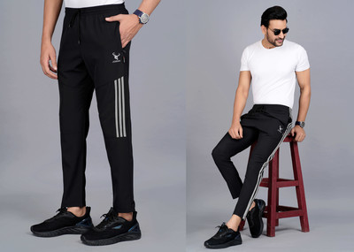 jorkk Striped Men Multicolor Track Pants