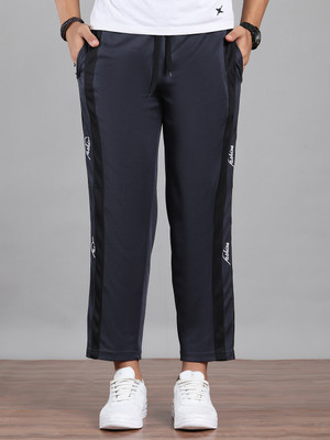 MACK JONNEY Striped Men Grey Track Pants