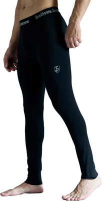 SG Solid Men Black Tights