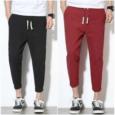 BE SWADESHI Solid Men Black Track Pants