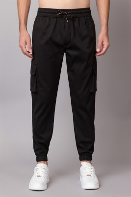 Saurya S prime Self Design Men Black Track Pants