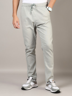 V-MART Solid Men Light Green Track Pants