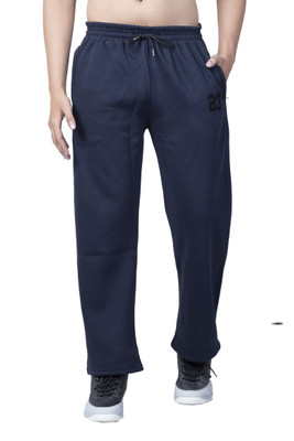 Trend Zoid Solid Men Dark Blue Track Pants