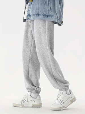 IRONDYE Solid Men Grey Track Pants