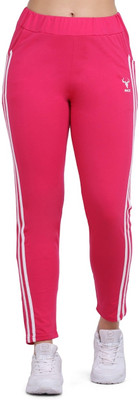 HARSHITA MART Solid Women Pink Track Pants