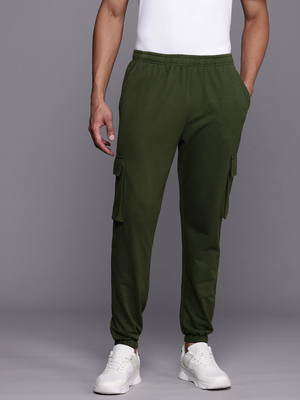 HRX by Hrithik Roshan Solid Men Green Track Pants