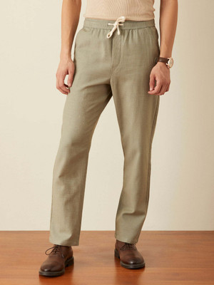Citrus Solid Men Beige Track Pants